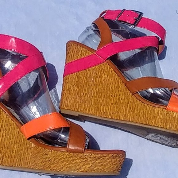 Colorful high heel sandals   Sz 10 - Picture 9 of 14